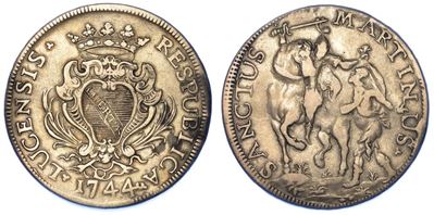 Lucca. Repubblica, 1369-1799. Scudo 1744.