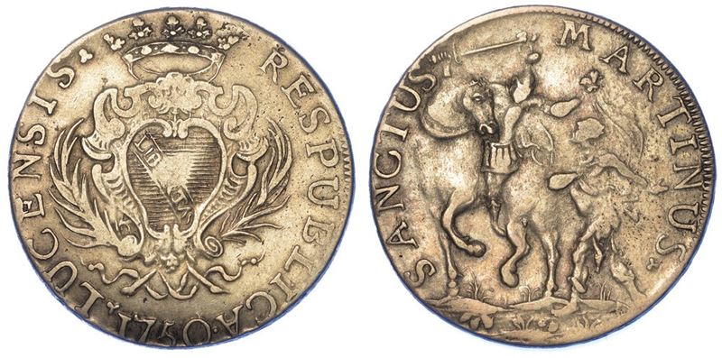 LUCCA. REPUBBLICA, 1369-1799. Scudo 1750.  - Auction Numismatics - I - Cambi Casa d'Aste