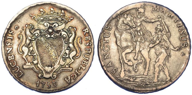 LUCCA. REPUBBLICA, 1369-1799. Scudo 1753.  - Asta Numismatica - I - Cambi Casa d'Aste