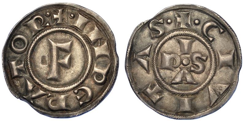 PISA. REPUBBLICA, A NOME DI FEDERICO I, 1155-1312. Grosso, anni 1194-1216.  - Auction Numismatics - I - Cambi Casa d'Aste