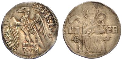 Pisa. Repubblica, a Nome di Federico I, 1155-1312. Grosso da 2 Soldi.