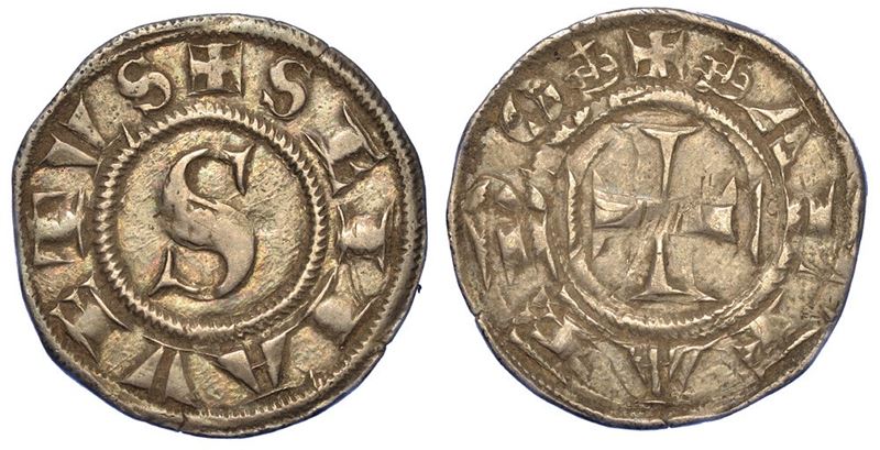 SIENA. REPUBBLICA, 1180-1390. Grosso, anni 1318-1325.  - Asta Numismatica - I - Cambi Casa d'Aste