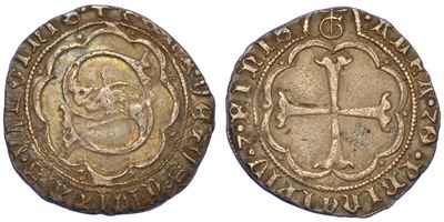 Siena. Repubblica, 1404-1555. Grosso da 5 Soldi e 6 Denari, Anni 1404-1423.