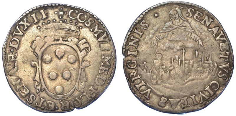 SIENA. COSIMO I DE' MEDICI, 1537-1574. Giulio.  - Asta Numismatica - I - Cambi Casa d'Aste