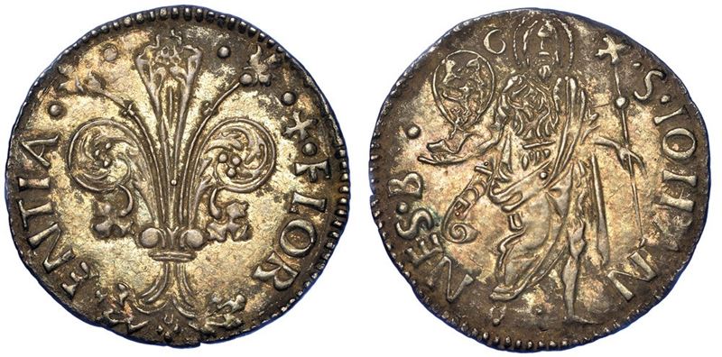 FIRENZE. REPUBBLICA, 1189-1532. Grosso da 6 soldi e 8 denari, II semestre del 1479.  - Asta Numismatica - I - Cambi Casa d'Aste