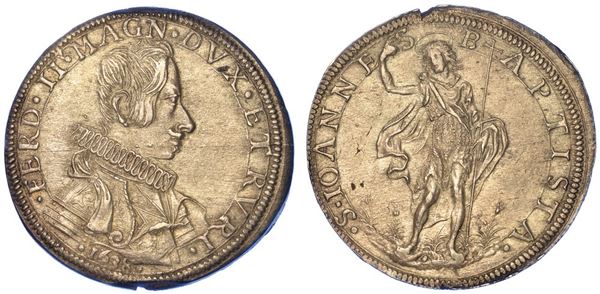 FIRENZE. FERDINANDO II DE' MEDICI, 1621-1670. Piastra 1638.