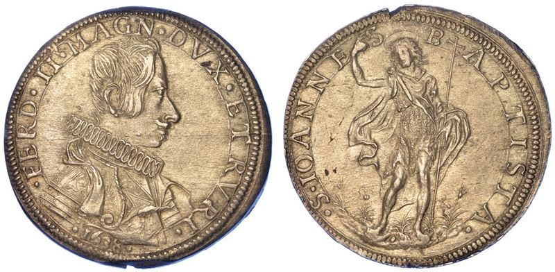 FIRENZE. FERDINANDO II DE' MEDICI, 1621-1670. Piastra 1638.  - Auction Numismatics - I - Cambi Casa d'Aste