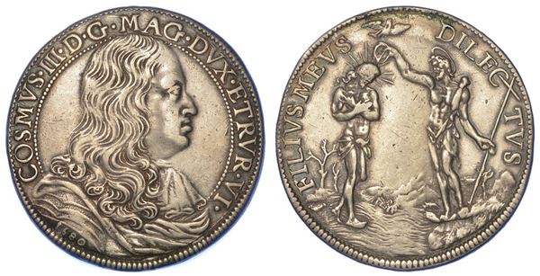 FIRENZE. COSIMO III DE' MEDICI, 1670-1723. Piastra 1680.