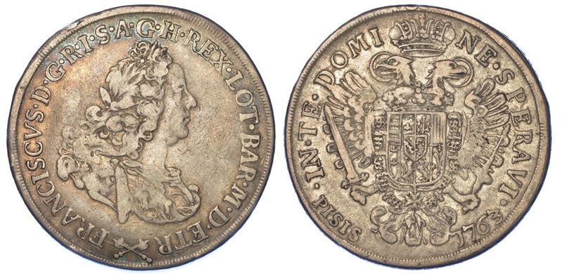 FIRENZE. FRANCESCO  II (III) DI LORENA, 1737-1765. Francescone 1763.  - Asta Numismatica - I - Cambi Casa d'Aste