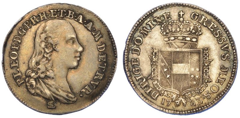 FIRENZE. PIETRO LEOPOLDO DI LORENA , 1765-1790. Paolo 1783.  - Asta Numismatica - I - Cambi Casa d'Aste