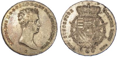 Firenze. Leopoldo II di Lorena, 1824-1859. Francescone 1834.