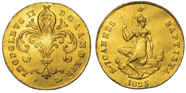 FIRENZE. LEOPOLDO II DI LORENA, 1824-1859. Ruspone 1825.