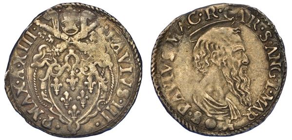 MACERATA. PAOLO III, 1534-1549. Grosso A. XIII.