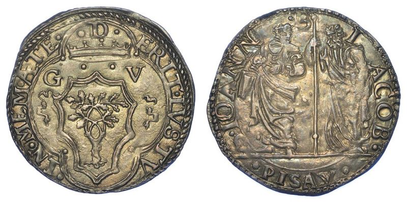 PESARO. GUIDOBALDO II DELLA ROVERE, 1538-1574. Giulio o Paolo s.d.  - Auction Numismatics - I - Cambi Casa d'Aste