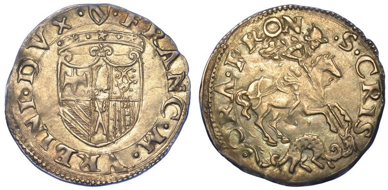 URBINO. FRANCESCO MARIA I DELLA ROVERE, 1508-1516 e 1521-1538. Grosso.  - Asta Numismatica - I - Cambi Casa d'Aste