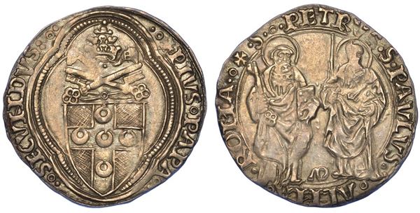 ROMA. PIO II, 1458-1464. Grosso.