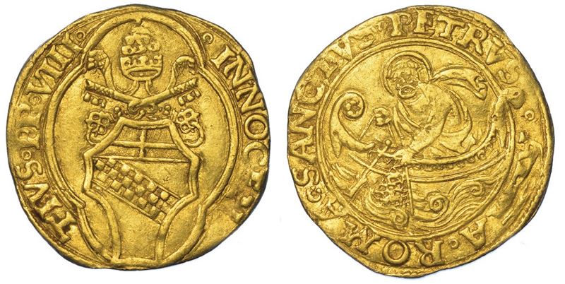 ROMA. INNOCENZO VIII, 1484-1492. Fiorino di camera.  - Asta Numismatica - I - Cambi Casa d'Aste