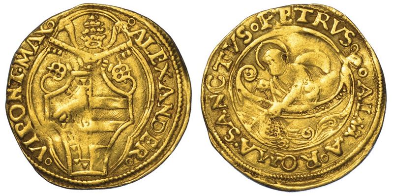 ROMA. ALESSANDRO VI, 1492-1503. Fiorino di camera.  - Asta Numismatica - I - Cambi Casa d'Aste
