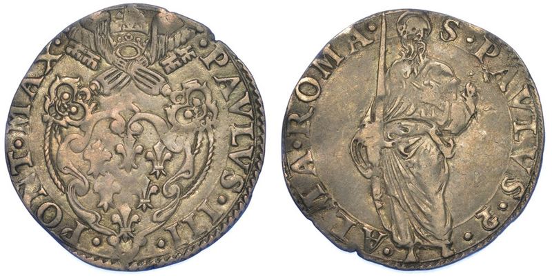 ROMA. PAOLO III, 1534-1549. Giulio.  - Auction Numismatics - I - Cambi Casa d'Aste