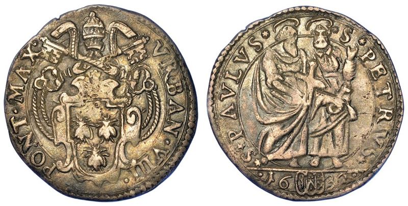 ROMA. URBANO VIII, 1623-1644. Giulio 1632.  - Asta Numismatica - I - Cambi Casa d'Aste
