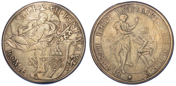 ROMA. ALESSANDRO VII, 1655-1667. Piastra s.d.