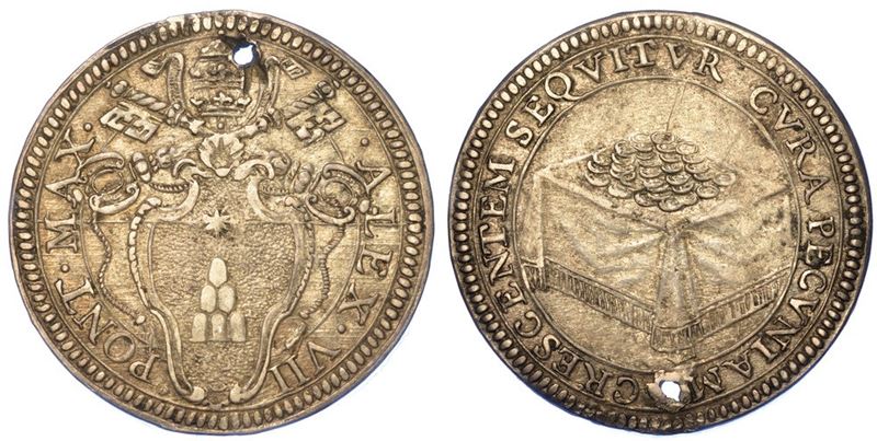 ROMA. ALESSANDRO VII, 1655-1667. Giulio.  - Asta Numismatica - I - Cambi Casa d'Aste