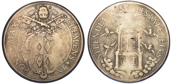 ROMA. CLEMENTE IX, 1667-1669. Piastra.