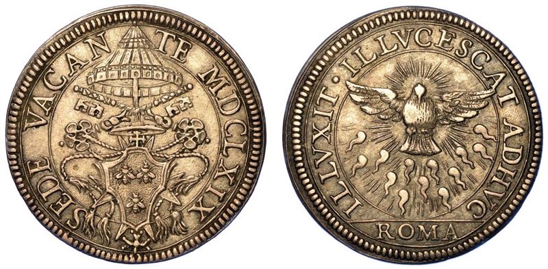ROMA. SEDE VACANTE 1669-1670. Giulio 1669.  - Asta Numismatica - I - Cambi Casa d'Aste