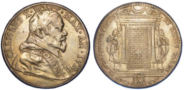 ROMA. CLEMENTE X, 1670-1676. Piastra del Giubileo 1675.