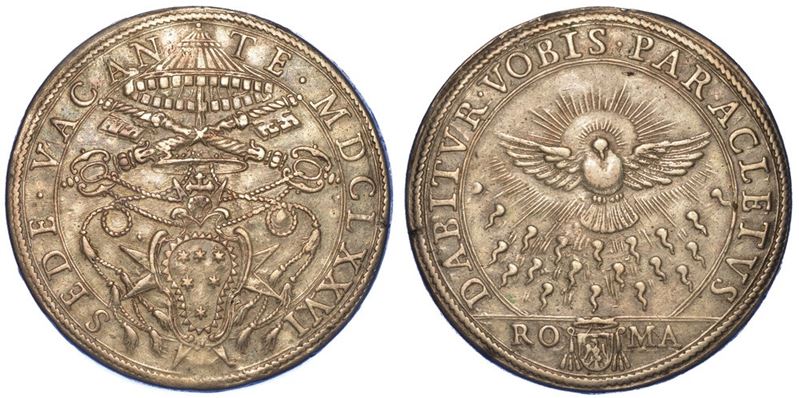 ROMA. SEDE VACANTE 1676. Piastra 1676.  - Auction Numismatics - I - Cambi Casa d'Aste