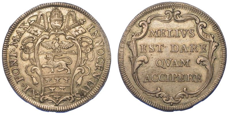 ROMA. INNOCENZO XI, 1676-1689. Testone s.d.  - Auction Numismatics - I - Cambi Casa d'Aste