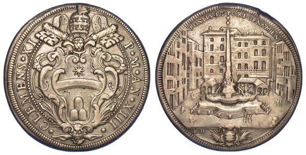 ROMA. CLEMENTE XI, 1700-1721. Piastra A. XIII.