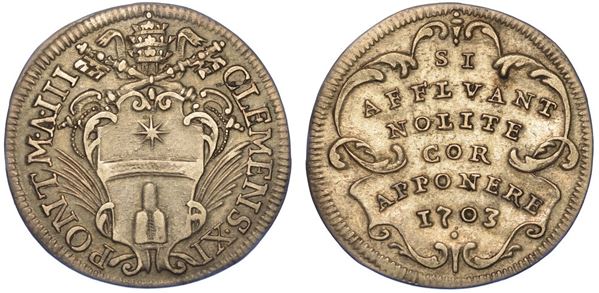 ROMA. CLEMENTE XI, 1700-1721. Giulio 1703/A. III.