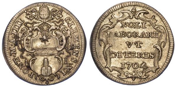 ROMA. CLEMENTE XI, 1700-1721. Giulio 1704/A. IV.