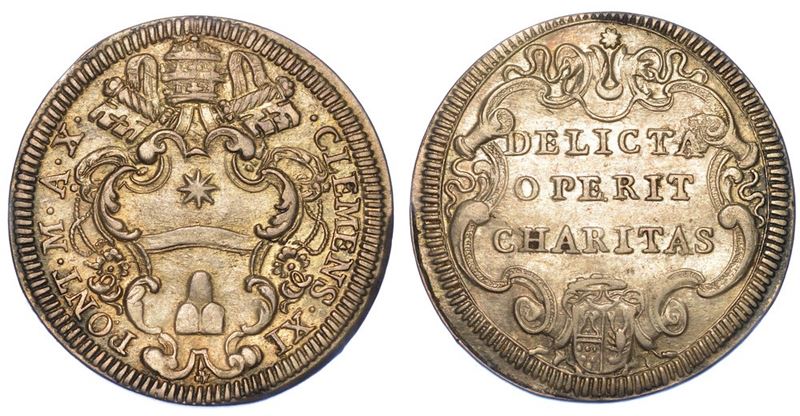 ROMA. CLEMENTE XI, 1700-1721. Giulio A. X.  - Asta Numismatica - I - Cambi Casa d'Aste