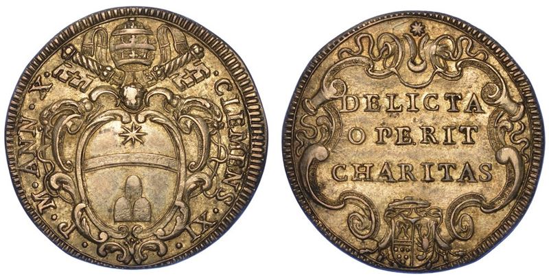 ROMA. CLEMENTE XI, 1700-1721. Giulio A. X.  - Asta Numismatica - I - Cambi Casa d'Aste