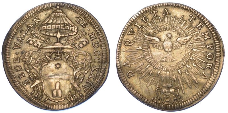 ROMA. SEDE VACANTE 1724. Giulio 1724.  - Asta Numismatica - I - Cambi Casa d'Aste