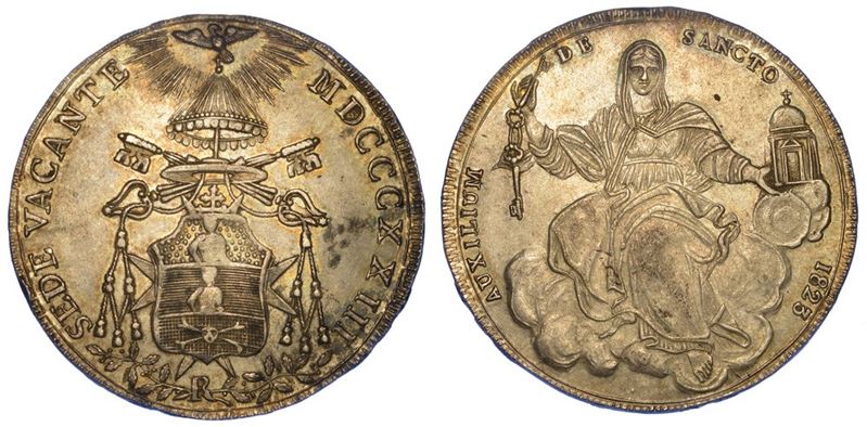 ROMA. SEDE VACANTE 1823. Scudo 1823 (I tipo).  - Asta Numismatica - I - Cambi Casa d'Aste