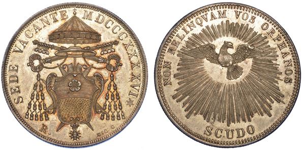 ROMA. SEDE VACANTE 1846. Scudo Romano 1846.