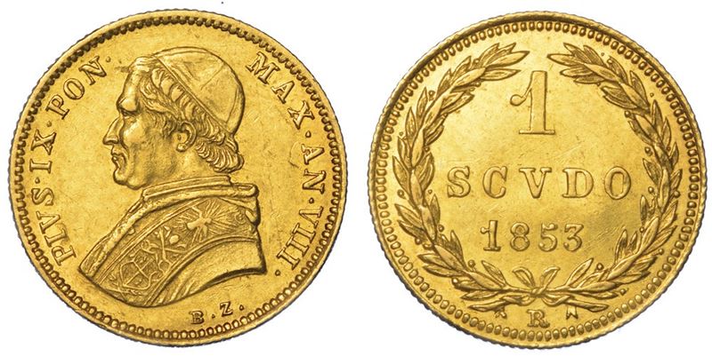 ROMA. PIO IX, 1846-1878. Scudo 1853/A. VIII  - Asta Numismatica - I - Cambi Casa d'Aste