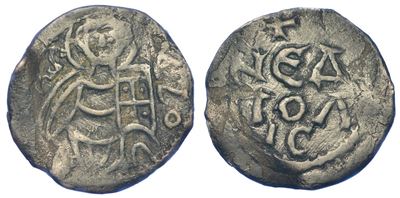 Napoli. Autonome Anonime, VIII Secolo. Mezzo Follis.