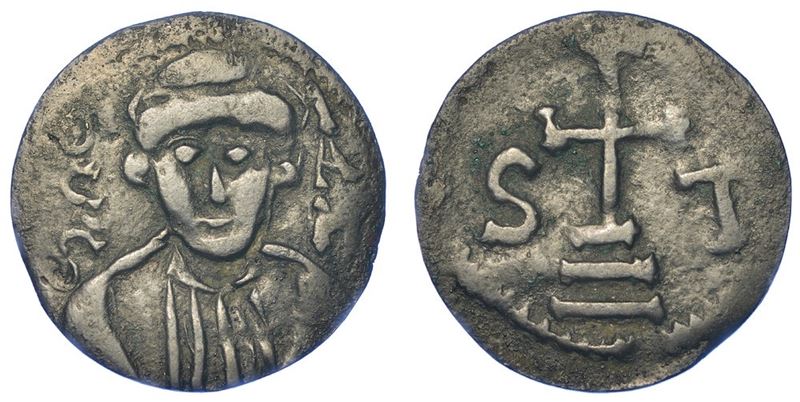 NAPOLI. STEFANO II, 755-800. Mezzo follis.  - Asta Numismatica - I - Cambi Casa d'Aste
