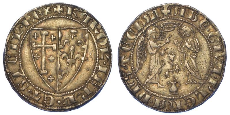 NAPOLI. CARLO I D'ANGIO', 1266-1285. Saluto d'argento.  - Asta Numismatica - I - Cambi Casa d'Aste