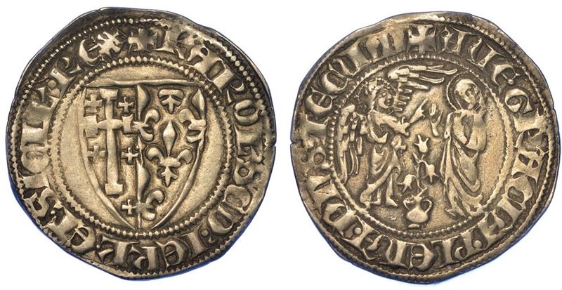 NAPOLI. CARLO II D'ANGIO', 1285-1309. Saluto d'argento.  - Asta Numismatica - I - Cambi Casa d'Aste