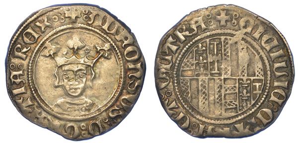 NAPOLI. ALFONSO I D'ARAGONA, 1442-1458. Reale o Grossone.