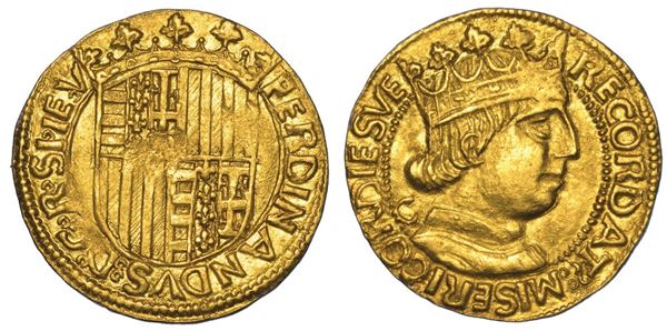 NAPOLI. FERDINANDO I D'ARAGONA, 1458-1494. Ducato (emissioni dal 1458 al 1462).