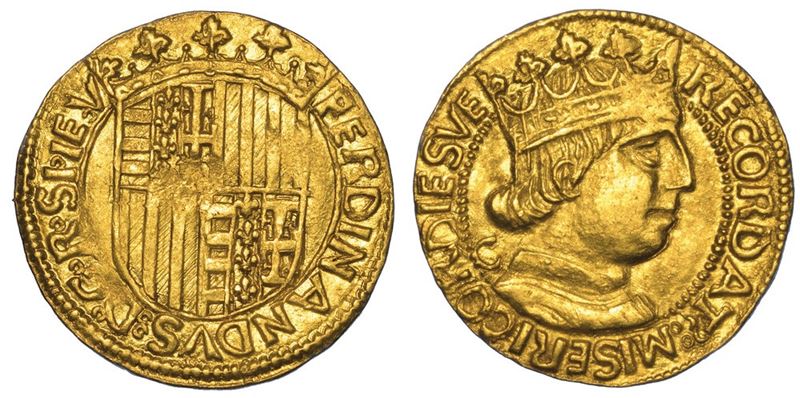NAPOLI. FERDINANDO I D'ARAGONA, 1458-1494. Ducato (emissioni dal 1458 al 1462).  - Asta Numismatica - I - Cambi Casa d'Aste