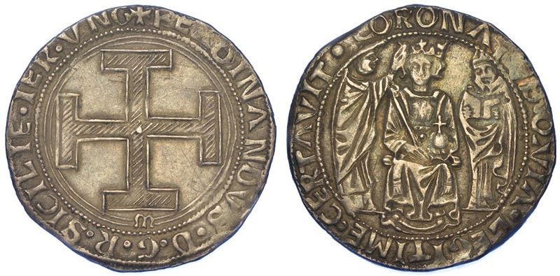 NAPOLI. FERDINANDO I D'ARAGONA, 1458-1494. Coronato.  - Auction Numismatics - I - Cambi Casa d'Aste