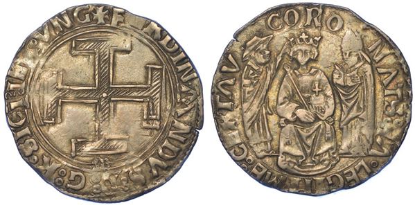 NAPOLI. FERDINANDO I D'ARAGONA, 1458-1494. Coronato.