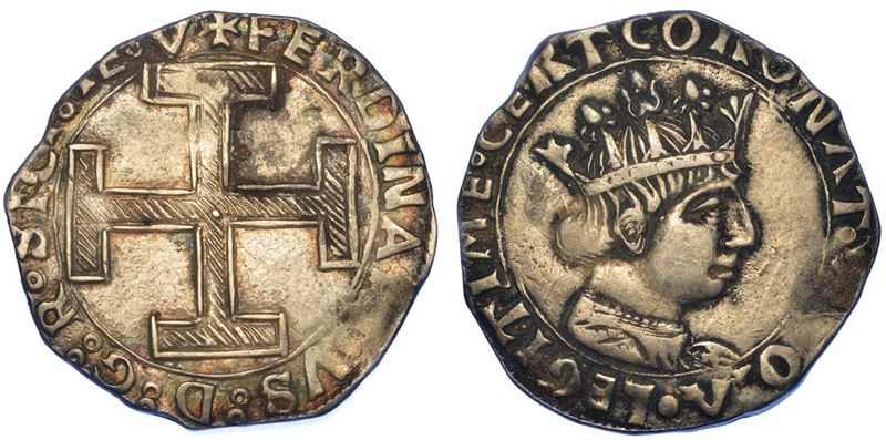 NAPOLI. FERDINANDO I D'ARAGONA, 1458-1494. Coronato.  - Asta Numismatica - I - Cambi Casa d'Aste